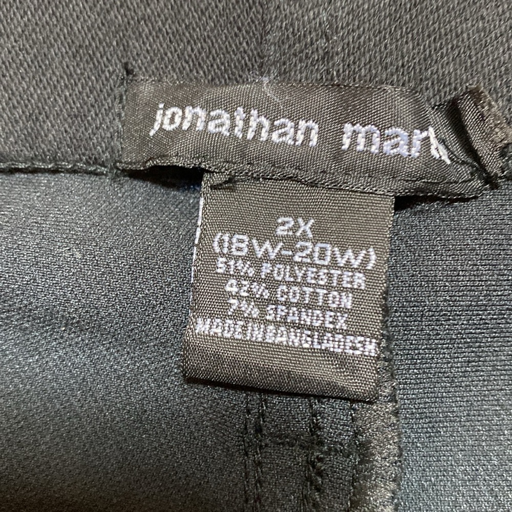 Jonathan Martin Black Stretchy Cropped Pants - Picture 3 of 5